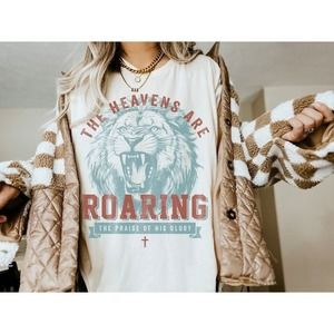 Boho Christian Shirts The Heavens Are Roaring Christian TShirts